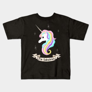 Fabulous unicorn Kids T-Shirt